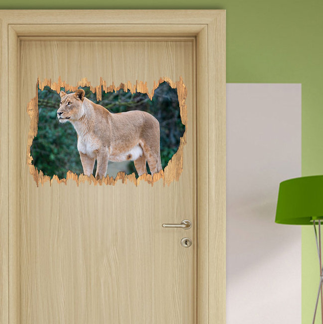 East Urban Home Wandtattoo Majestätische Löwin | Wayfair.de